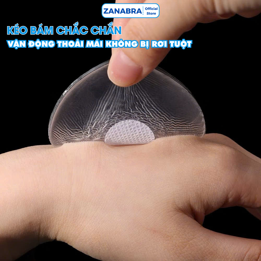 Miếng dán ngực silicon hình tròn trong suốt chống lộ - Dán ngực sử dụng được nhiều lần ZANABRA H08