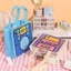 Set 3 Túi Tote Noel Vải Không Dệt Hoạt Hình B5 Đựng Quà Tặng Dễ Thương Tiện Dụng