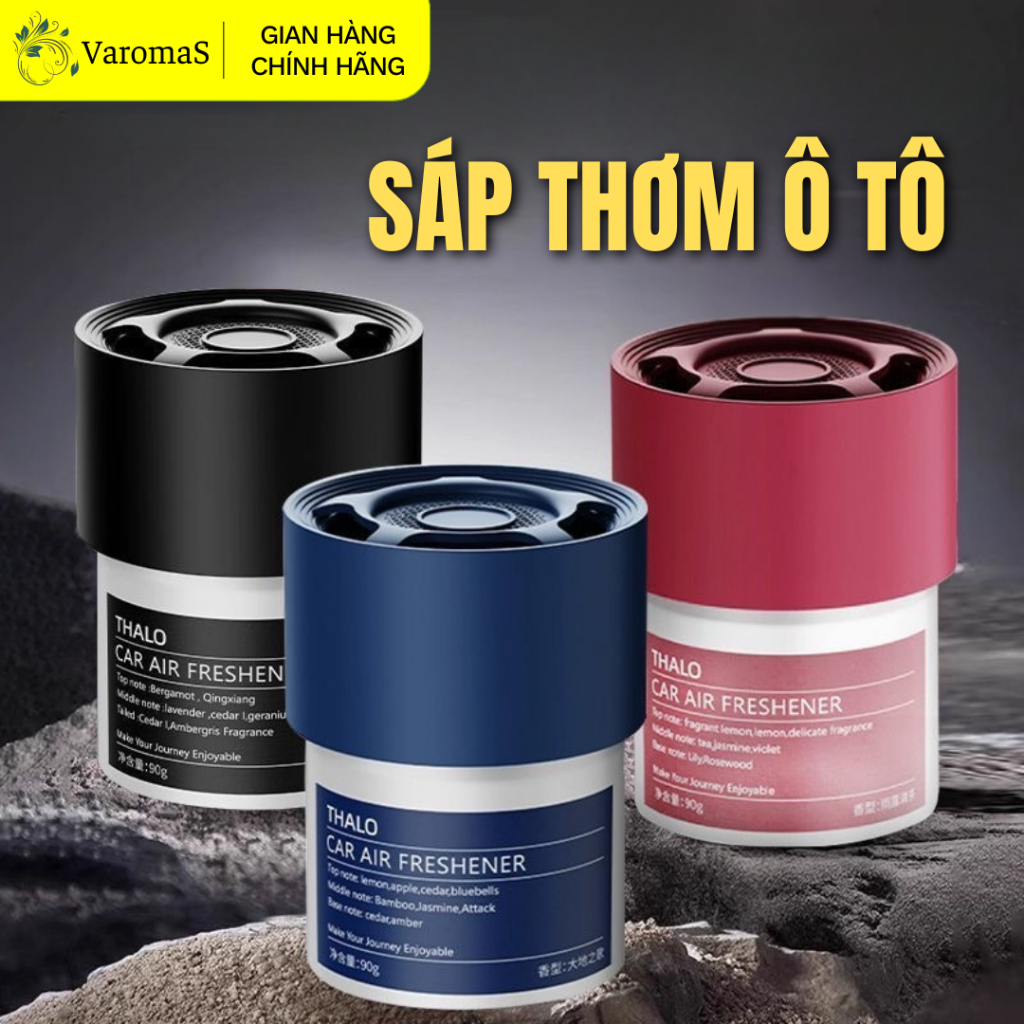 Sáp Thơm Ô Tô Varomas Khử Mùi, Chống Say Xe Hương Nước Hoa Thơm Trang Trí Xe Hơi Chất Lượng Cao ST26