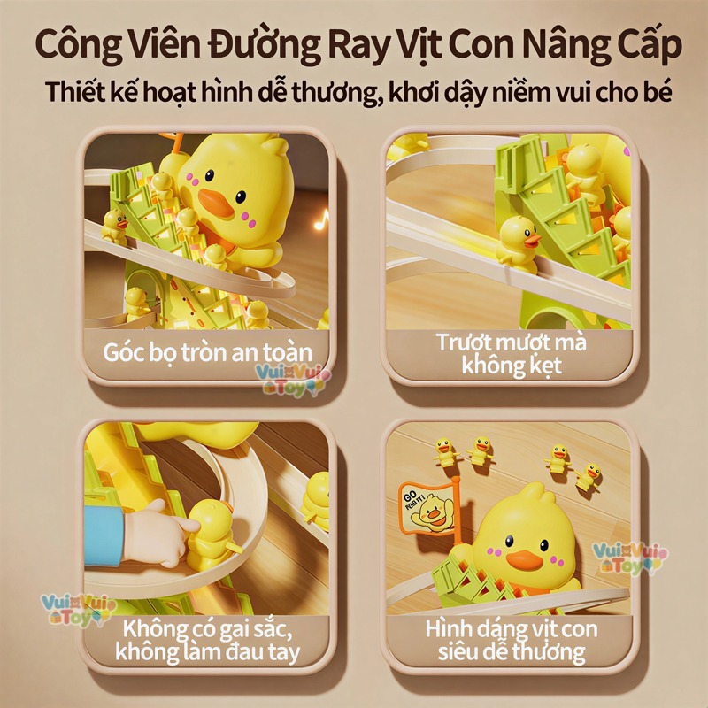 🐤Đồ chơi tập ngẩng đầu cho bé – Vịt vàng leo cầu thang, đồ chơi giáo dục sớm, trợ thủ đắc lực cho mẹ