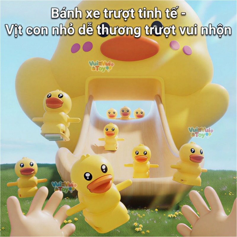 🐤Đồ chơi tập ngẩng đầu cho bé – Vịt vàng leo cầu thang, đồ chơi giáo dục sớm, trợ thủ đắc lực cho mẹ