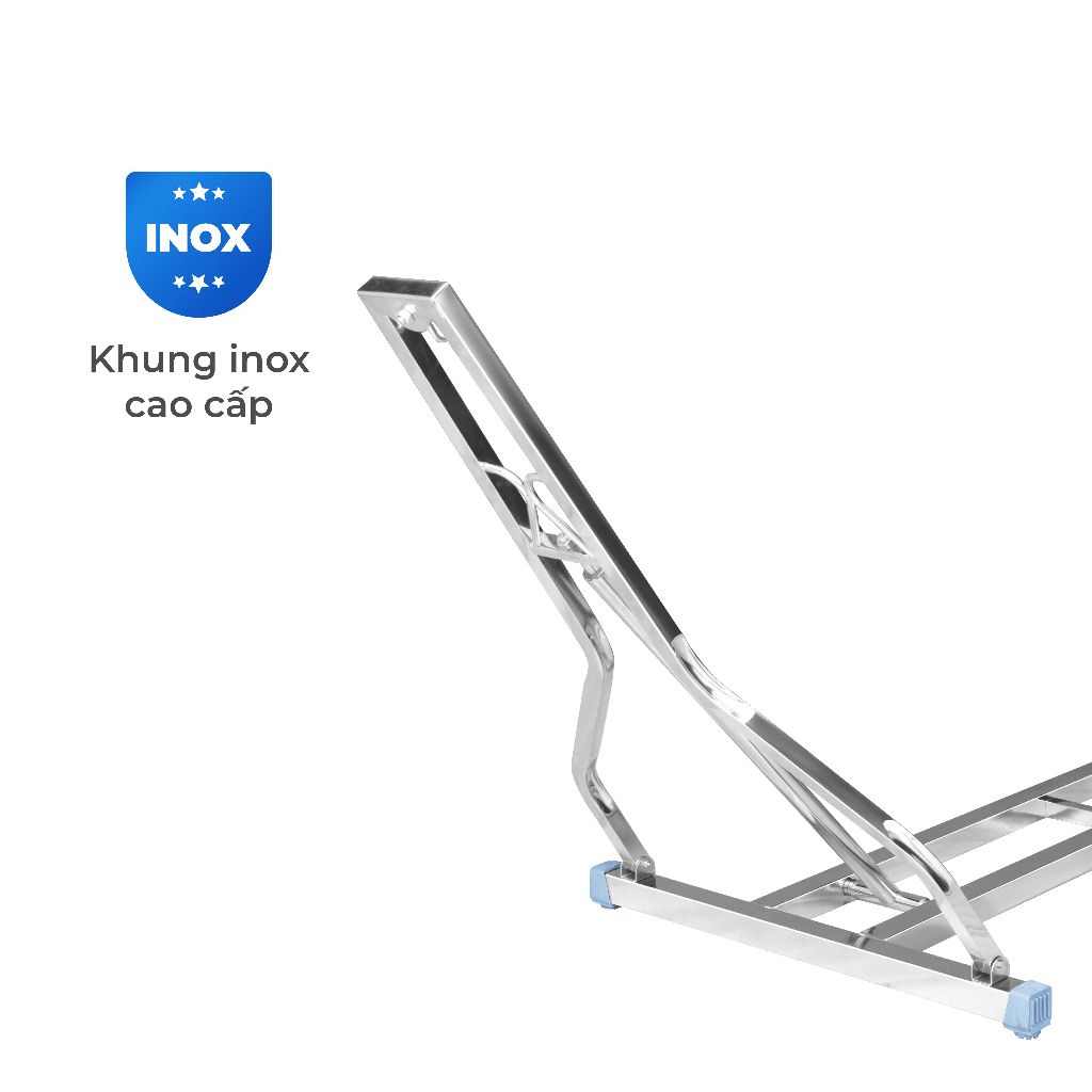 Võng xếp inox cao cấp Felix Pisa QUI PHÚC, thiết kế hiện đại, chắc chắn, chịu tải 150kg, an toàn