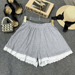 Quần Đùi Bigsize Nữ Lưng Chun Lai Ren Hoa Dễ Thương Vải Thun Co Giãn 50-95kg Q508