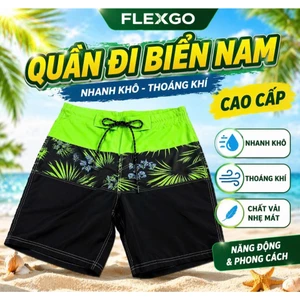 QUẦN ĐI BIỂN NAM CAO CẤP Flexgo – NHANH KHÔ, THOÁNG KHÍ, PHỐI MÀU NĂNG ĐỘNG