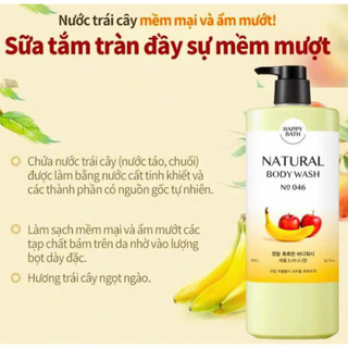 Sữa Tắm Happy Bath Natural 900G ,An Toàn Cho Cả Mẹ Bầu Và Em Bé, Cho Da Nhạy Cảm - CÔ THƯ MARKET