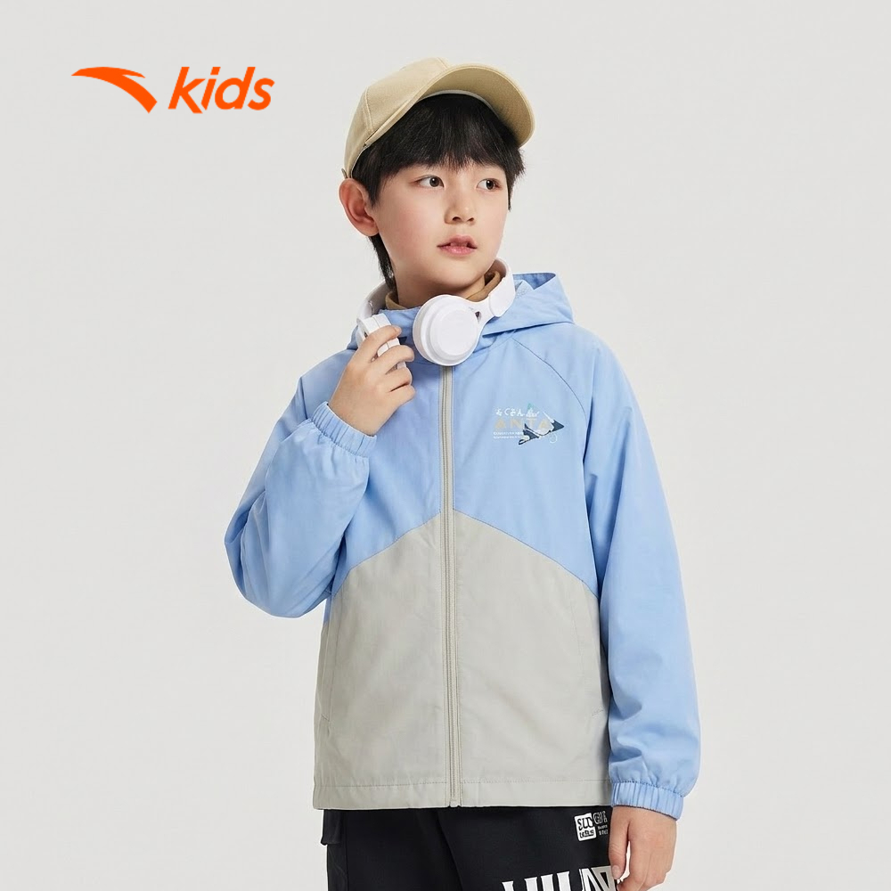 ANTA KIDS Áo Khoác Chống Nắng Bé trai Áo Khoác Thể Thao Running Little Kids 4-7 Years 3524C9603
