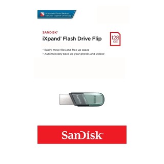 USB SanDisk iXpand Flip Flash Drive OTG 3.1 128GB -SDIX90N-128G (Bạc) - Phụ Kiện Nhất Tín