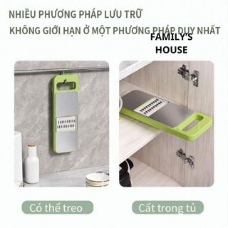 [bongbaydecor24] Nạo Rau Củ, Bộ Nạo Rau Củ Quả Đa Năng Tích Hợp 5 Lưỡi Nạo Kèm Bảo Vệ Tay Cầm
