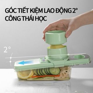 [bongbaydecor24] Nạo Rau Củ, Bộ Nạo Rau Củ Quả Đa Năng Tích Hợp 5 Lưỡi Nạo Kèm Bảo Vệ Tay Cầm