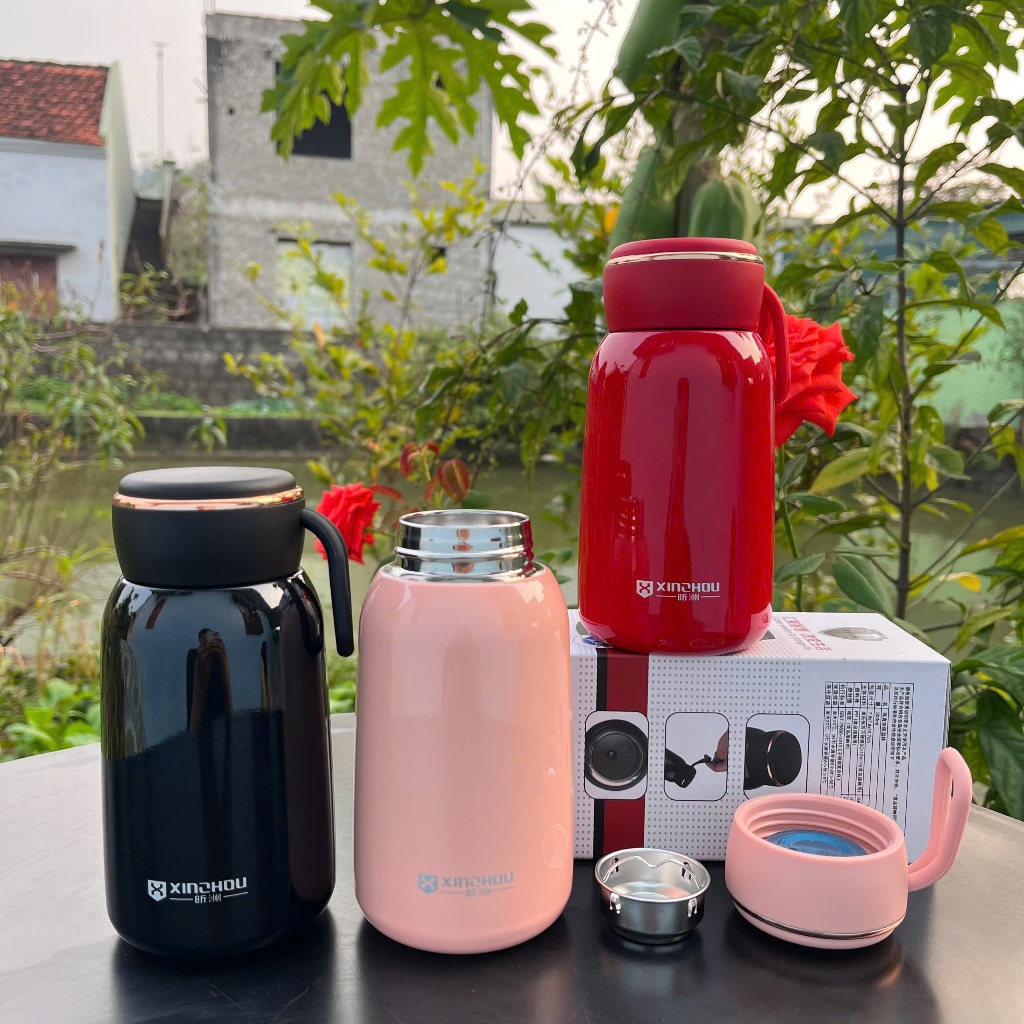 Bình giữ nhiệt mini 300ml lõi inox 316 Kích Thước 7x14.5cm đựng sữa, cà phê nhỏ gọn tiện lợi