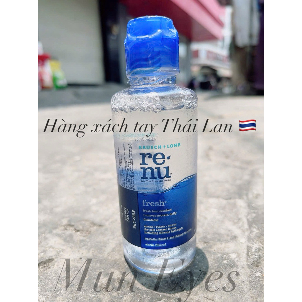 Nước ngâm Lens kính áp tròng  Renu 120ml Muneyes