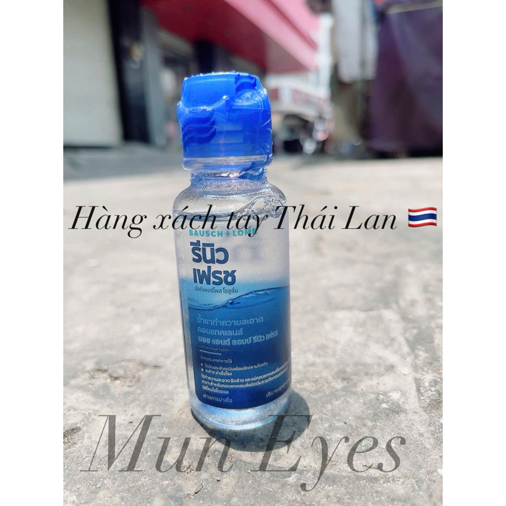 Nước ngâm Lens kính áp tròng  Renu 120ml Muneyes
