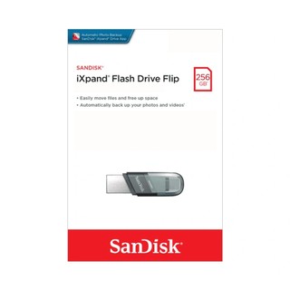 USB SanDisk iXpand Flip Flash Drive OTG 3.1 256GB - SDIX90N-256G (Bạc)
