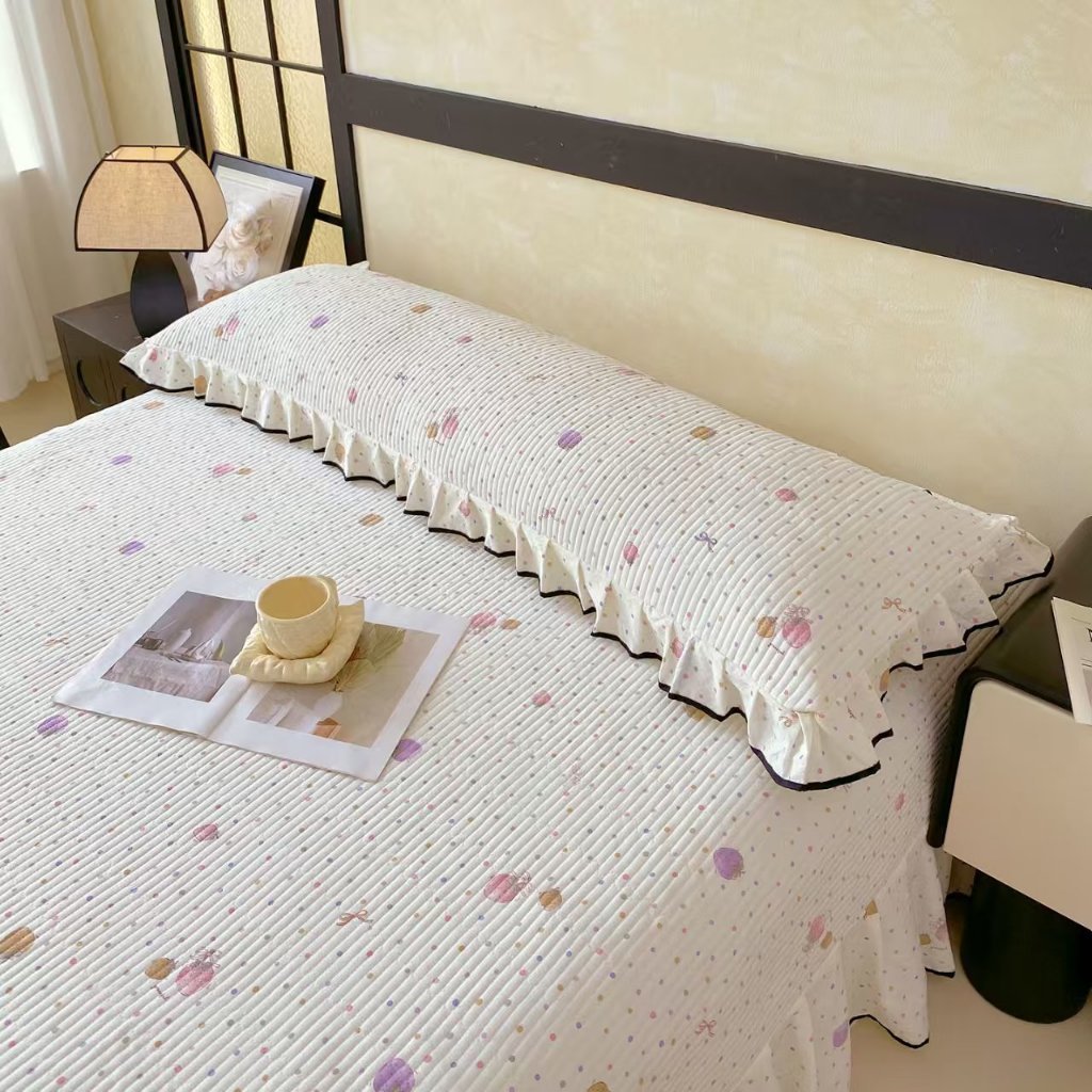 Deal mở bán VỎ GỐI DÀI CLOUD SENSE 2 LỚP CHẦN BÔNG - Mẫu Mới 2025 - Chất Liệu Cotton Xu Hướng "Cảm Giác Như Mây" - Dày D