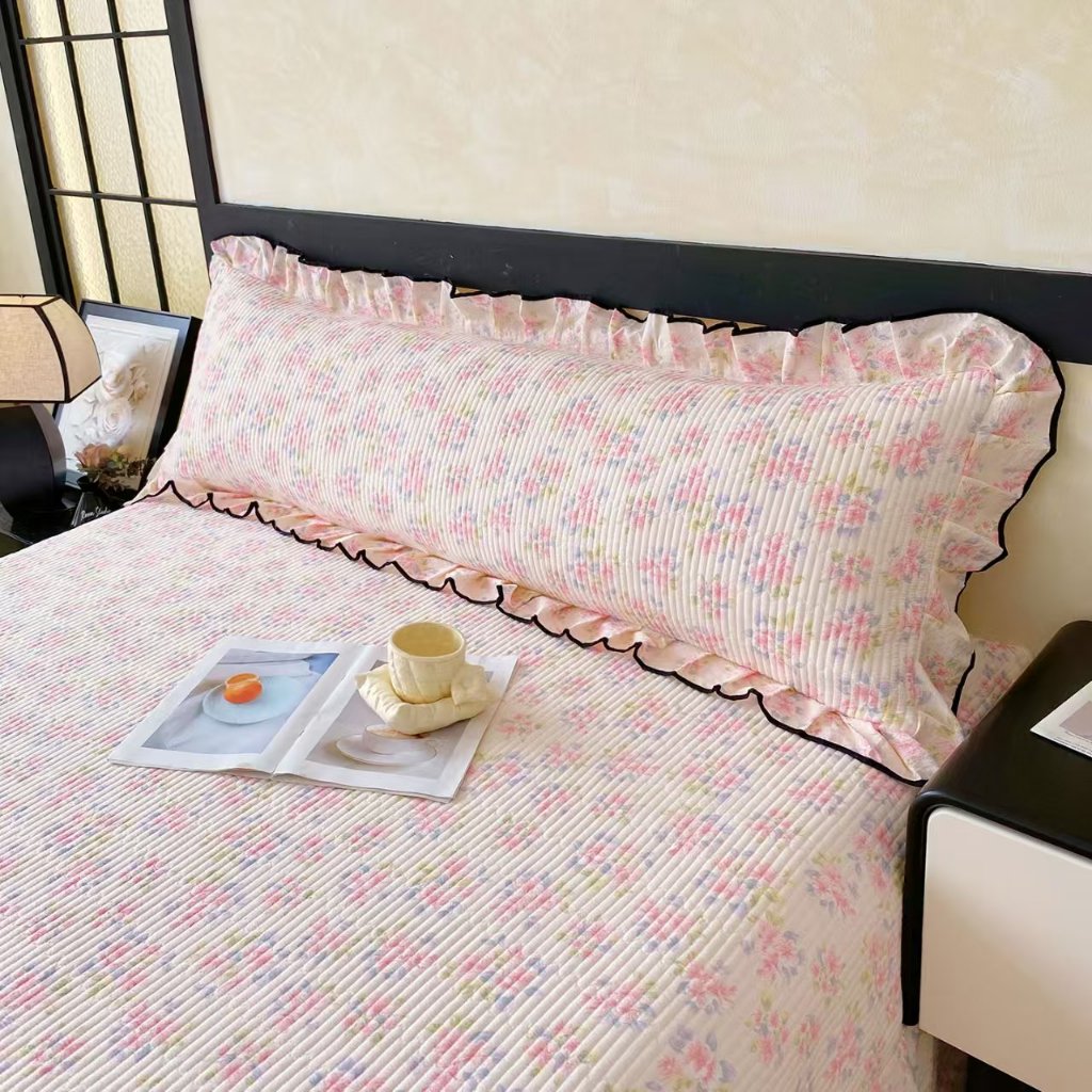 Deal mở bán VỎ GỐI DÀI CLOUD SENSE 2 LỚP CHẦN BÔNG - Mẫu Mới 2025 - Chất Liệu Cotton Xu Hướng "Cảm Giác Như Mây" - Dày D