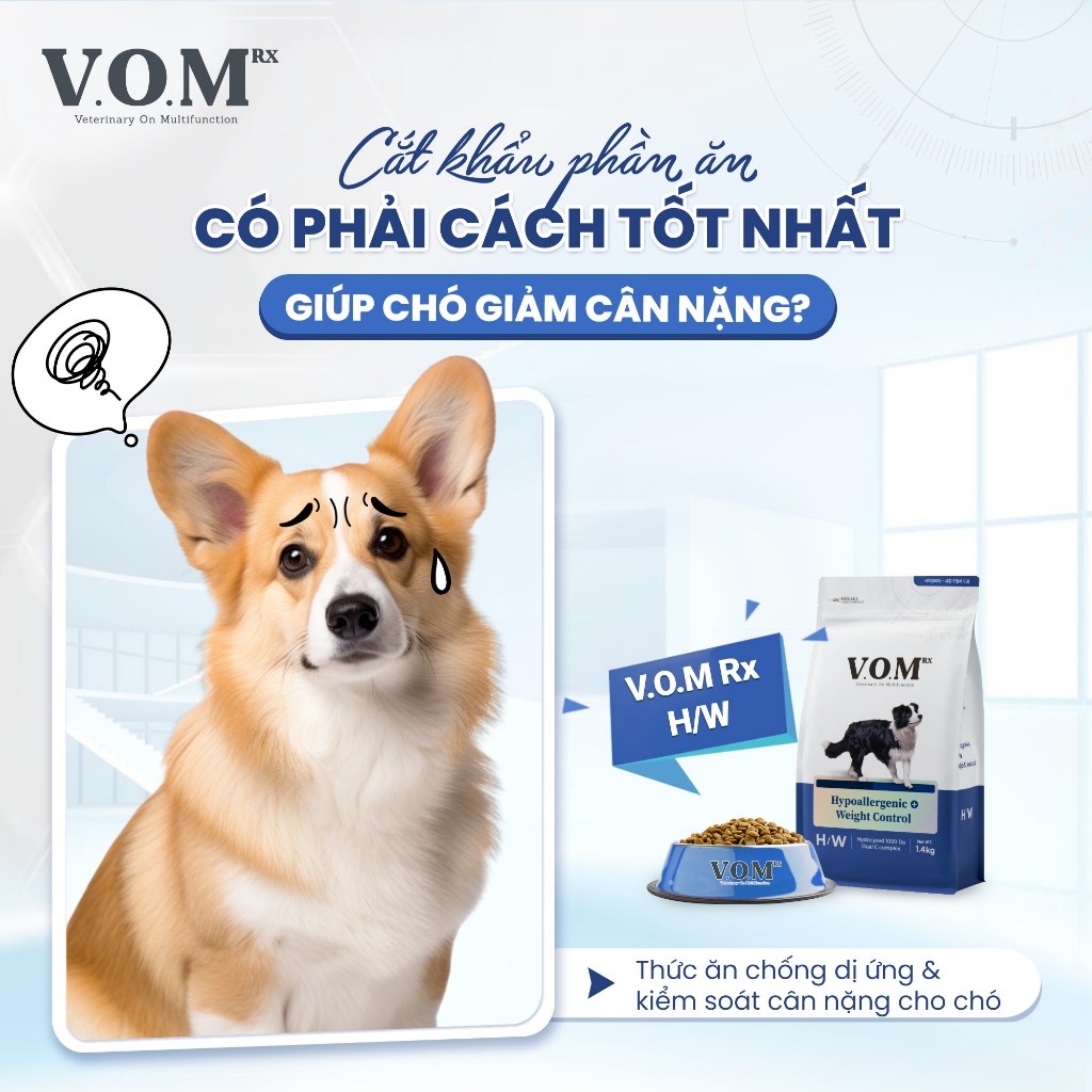 [1.4KG] V.O.M - Thức ăn hạt cho chó hỗ trợ trị liệu đa chức năng nhập khẩu Hàn Quốc VOM
