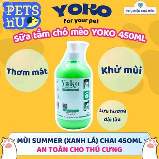 [CHÍNH HÃNG] Sữa tắm YOKO dưỡng lông chó mèo 450ML và 250ML