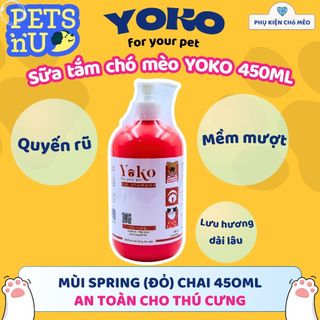 [CHÍNH HÃNG] Sữa tắm YOKO dưỡng lông chó mèo 450ML và 250ML