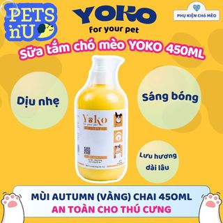 [CHÍNH HÃNG] Sữa tắm YOKO dưỡng lông chó mèo 450ML và 250ML