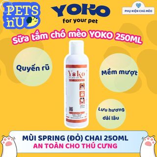 [CHÍNH HÃNG] Sữa tắm YOKO dưỡng lông chó mèo 450ML và 250ML