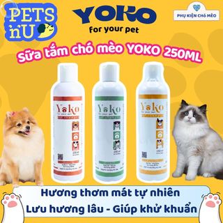 [CHÍNH HÃNG] Sữa tắm YOKO dưỡng lông chó mèo 450ML và 250ML