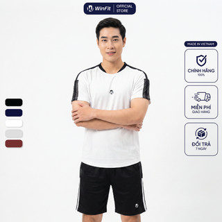 Bộ Quần Áo Thể Thao Nam WINFIT Cổ Tròn Vải ComfortLite - Form Dáng Basic, Trẻ Trung Năng Động WBN003