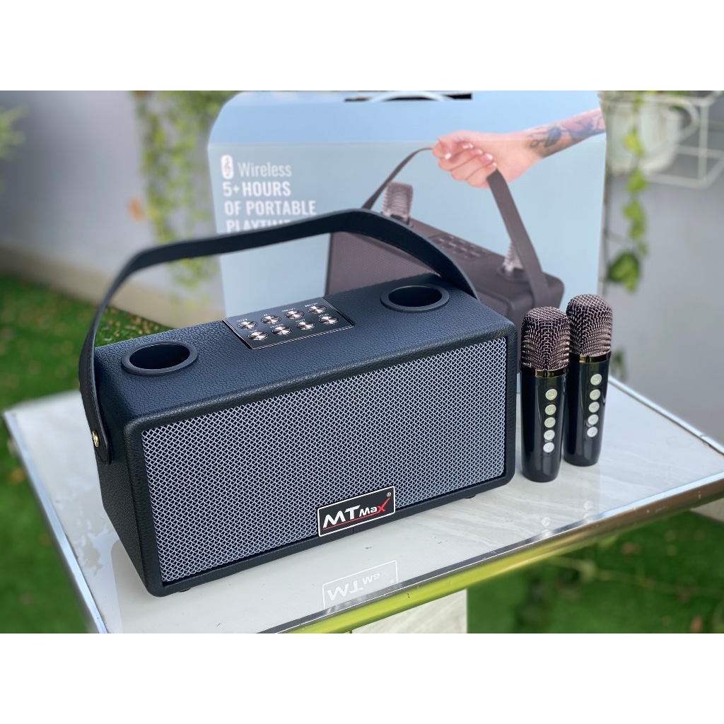 Loa Karaoke M28 Công Suất 50W – Kèm Micro Pin Sạc, Kết Nối BT/USB/TF/AUX, Sạc Type-C Tiện Lợi