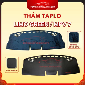 Thảm Taplo Da Carbon/Nhung Lông Cừu Xe Vinfast LIMO GREEN/ MPV 7 2025+, Chống Nóng Tốt, Chống Trơn Trượt