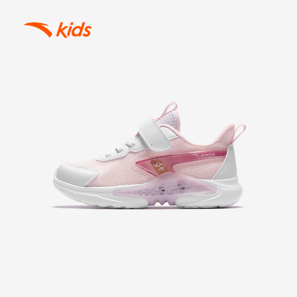 Anta Kids Giày Chạy Bé Gái Êm Ái Thời Trang Thể Thao 3226B9905 Size 28-32