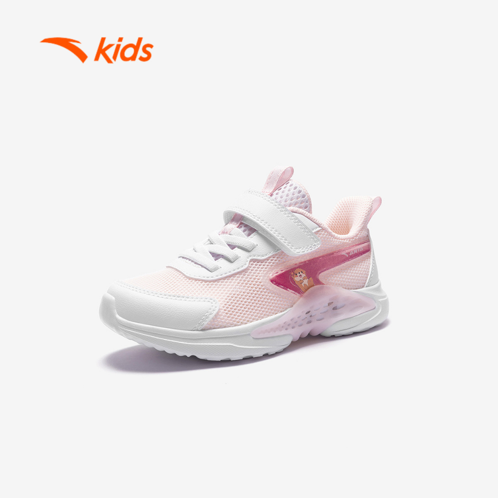 Anta Kids Giày Chạy Bé Gái Êm Ái Thời Trang Thể Thao 3226B9905 Size 28-32