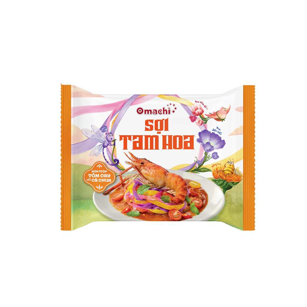 [LS] Omachi Sợi Tam Hoa Vị Tôm Cay Xốt Cà Chua gói x 69gr