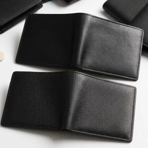 Ví Nam Da Bò Thật 100% - Ví Da Nam Mềm, Nhiều Ngăn Đựng Thẻ, Bền Đẹp, Quà Tặng Găng Tay