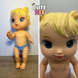 Búp bê tương tác Baby Alive Baby Lil Sounds lỗi âm thanh, lem sơn - Đồ chơi BEE VNXK