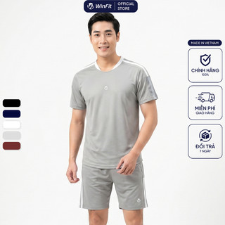 Bộ Thể Thao Nam Winfit Chất Liệu ComfortLite cao cấp, thoáng mát, co giãn 4 chiều, Form Basic năng động WBN003