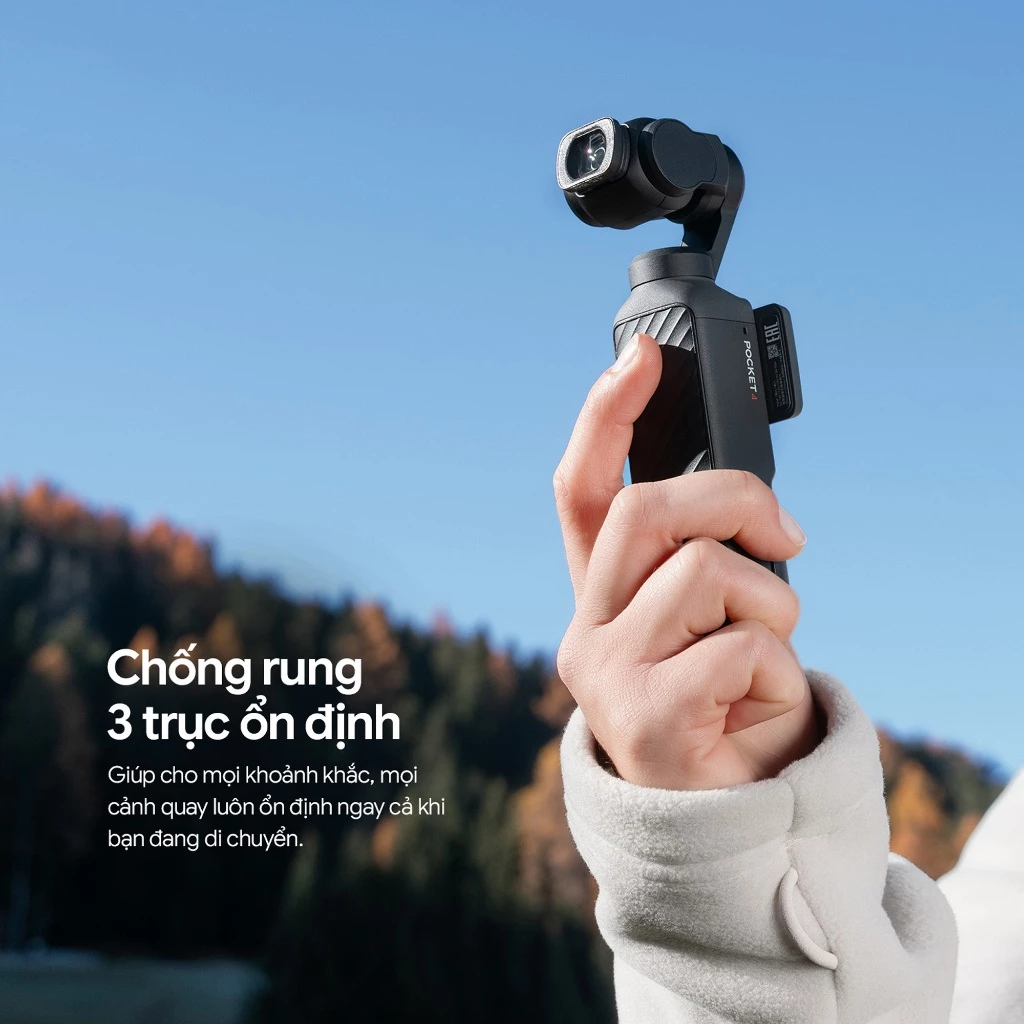 DJI Osmo Pocket 4 Chính hãng | Gimbal Tích Hợp Camera | Chất Lượng Cao | Bộ Nhớ Trong 107GB