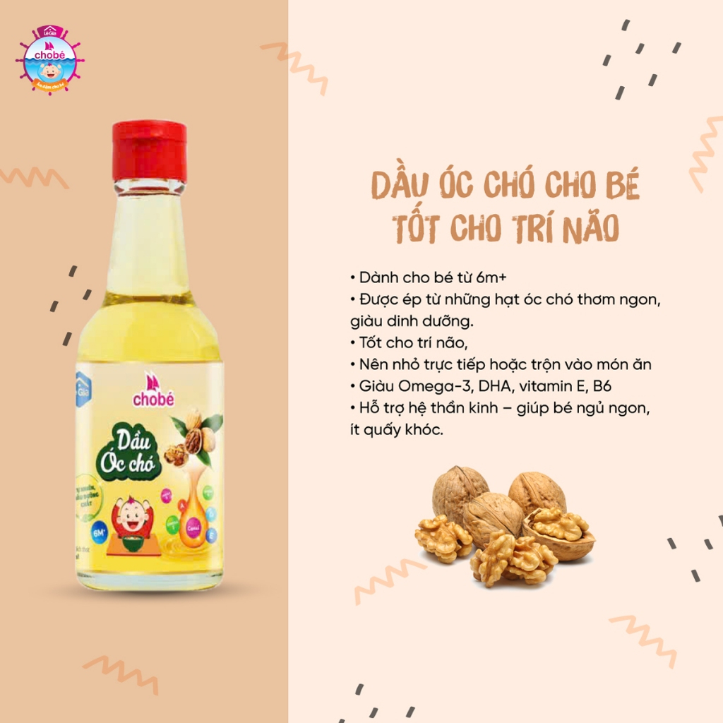 Dầu ăn dặm cho bé ÉP NGUỘI NGUYÊN CHẤT Lê Gia - dinh dưỡng từ hạt tự nhiên chai thủy tinh 60ml