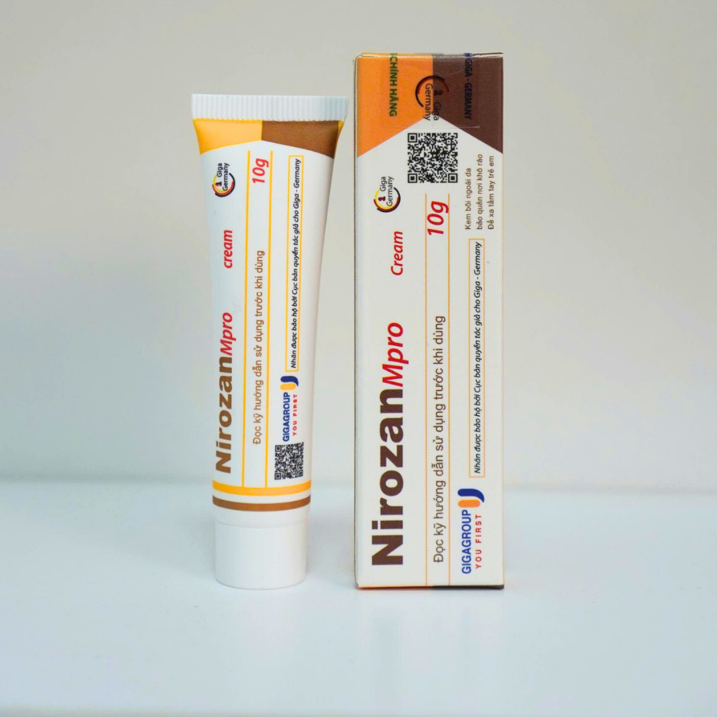Nirozan cream bôi nấm ngoài da, lang ben tuýp 10g GIGA GERMANY | BigBuy360 - bigbuy360.vn