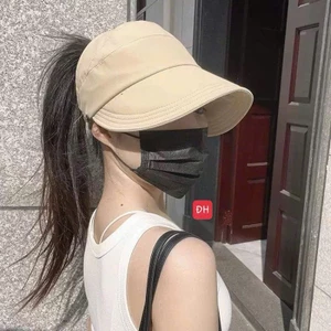 Mũ Chống Nắng Rỗng Đỉnh Nữ Cao Cấp, Nón Lưỡi Trai Che Nắng UV, Mũ Đi Biển Đi Xe Máy