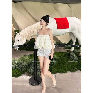 Áo Tơ Bồng 2 Dây Hoa L1