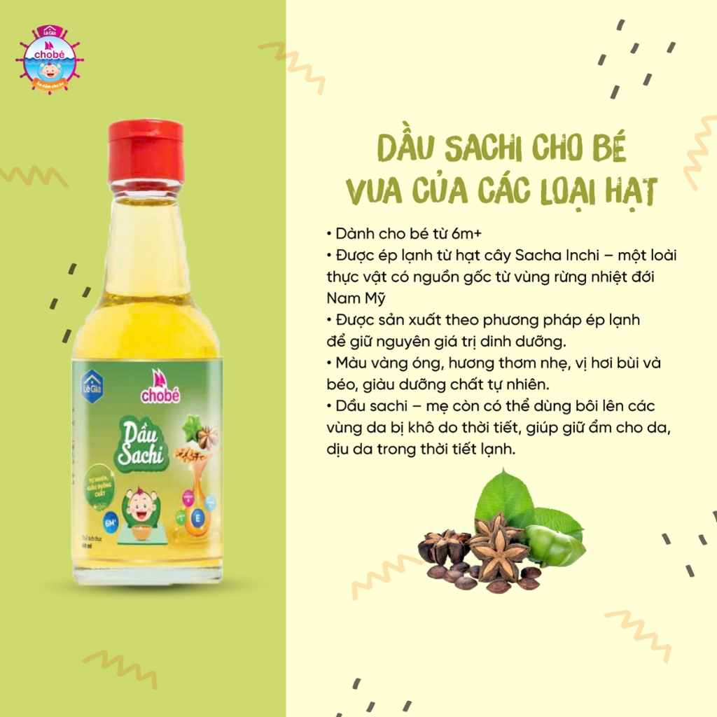 Dầu ăn dặm cho bé ÉP NGUỘI NGUYÊN CHẤT Lê Gia - dinh dưỡng từ hạt tự nhiên chai thủy tinh 60ml