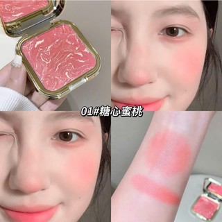 Phấn Má Hồng Kakashow Chống Nước Nhẹ 4 Tông Màu Bột Nướng Lâu Dài Mịn Thoáng Khí Mặt Nền Trang Điểm NO.C599