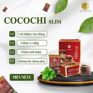 Cacao Cocoachi Nấm Linh Chi Hộp 20 Gói Ngũ Cốc Cacao Không Đường Không Chất Bảo Quản Thơm Ngon Dinh Dưỡng