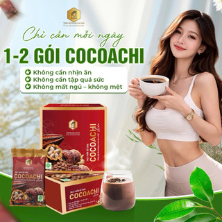 Cacao Cocoachi Nấm Linh Chi Hộp 20 Gói Ngũ Cốc Cacao Không Đường Không Chất Bảo Quản Thơm Ngon Dinh Dưỡng