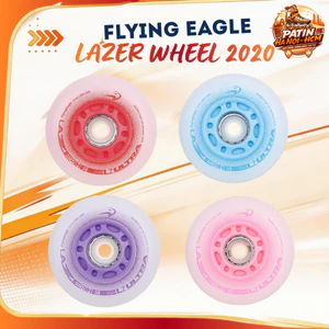 Bánh đèn giày patin chuyển màu Flying Eagle Lazer Wheel Ultra 2025 - Bánh cao su đặc độ cứng 88A , size 64-80mm