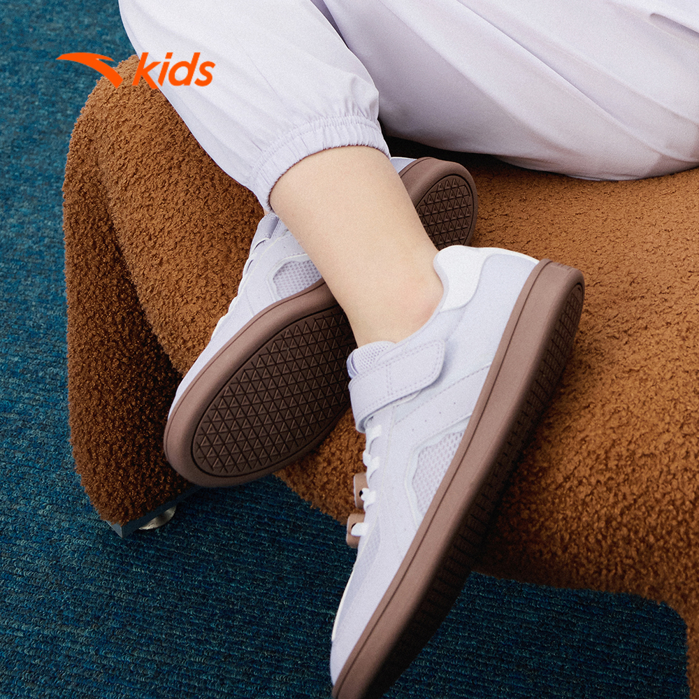 Anta Kids Giày Thể Thao Bé Gái Đế Cao Su Êm Ái Thích Hợp Đi Học Đi Chơi 3226B8008
