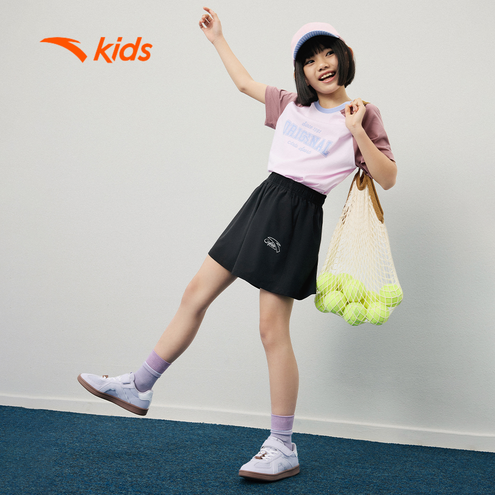 Anta Kids Giày Thể Thao Bé Gái Đế Cao Su Êm Ái Thích Hợp Đi Học Đi Chơi 3226B8008