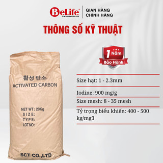 Than hoạt tính Hàn Quốc vật liệu lọc nước giếng khoan, nước máy (20Kg)