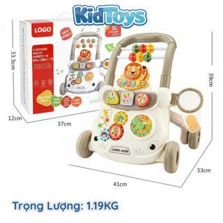 Xe tập đi đa năng 5in1 KidToys – xe đẩy tập đi có nhạc kèm bàn đồ chơi cho bé