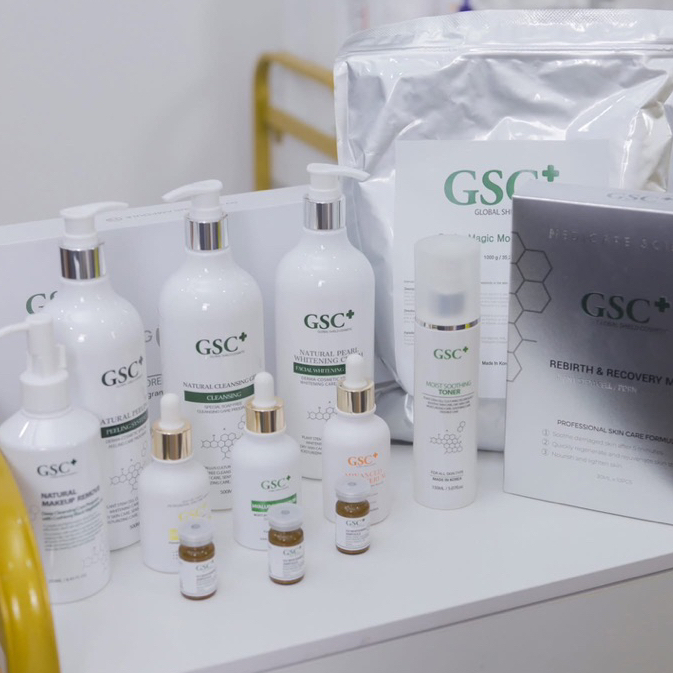 Kem tẩy da chết colagen GSC 500ml(Collagen whitening peeling)