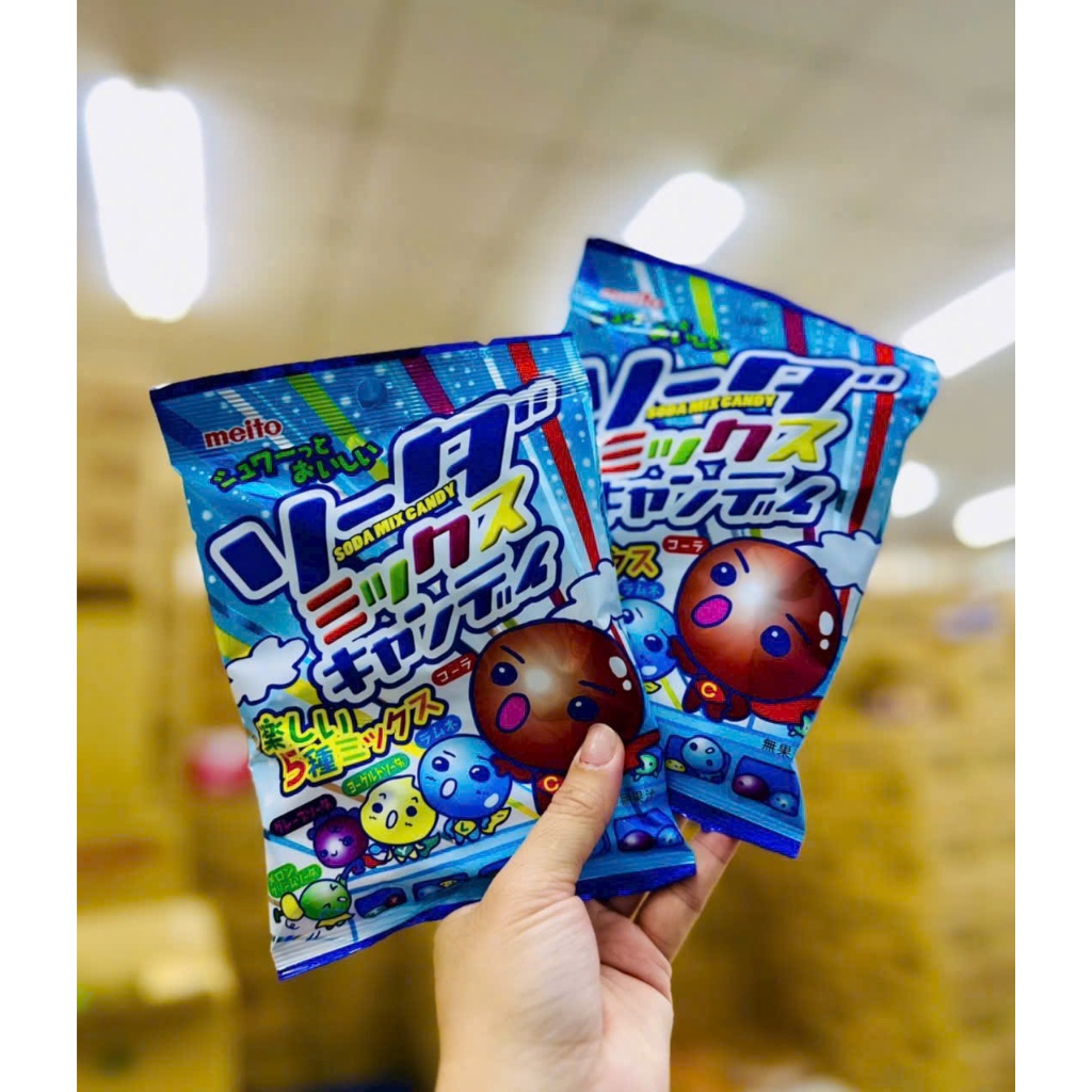 Kẹo soda MEITO Nhật Bản 5 vị trái cây - Chua Ngọt Sảng Khoái